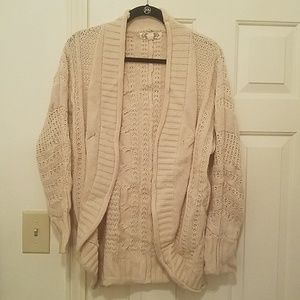 Cream oversized sweater.